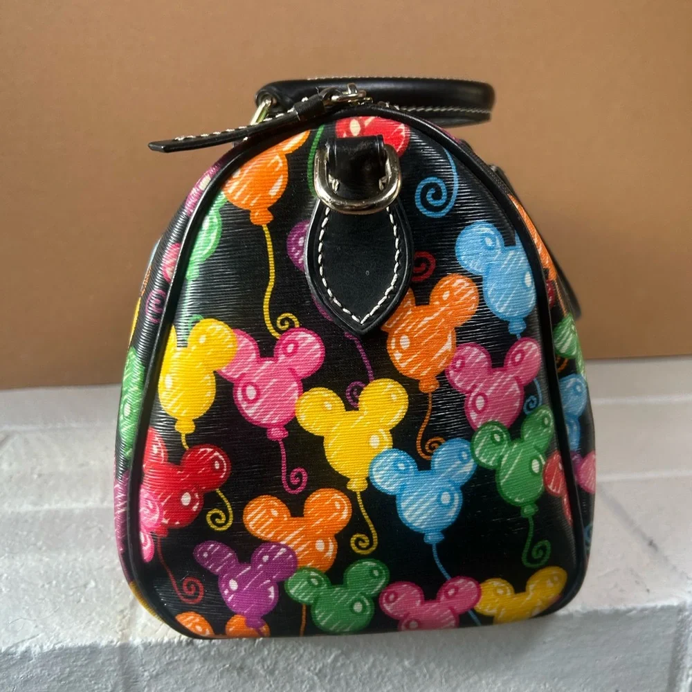 Retired Dooney & Bourke Disney Parks 10th Anniversary Mickey Balloons Satchel - Picture 4 of 16